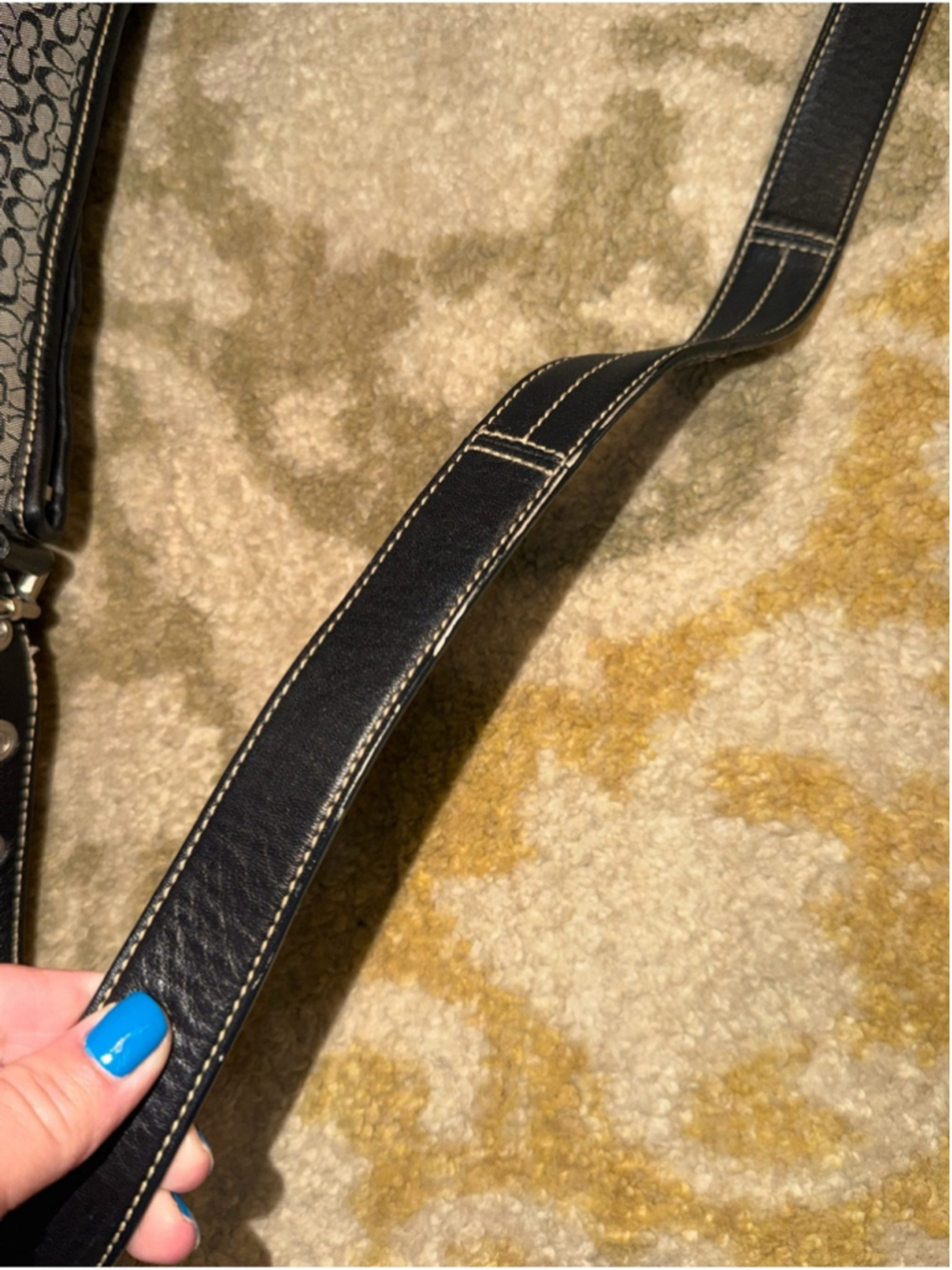 Coach Black/Gray Signature C Monogram Y2K Jacquard Soho Hobo Shoulder Bag - Picture 15 of 16